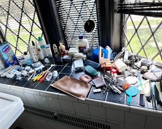 Bathroom full of useful items.