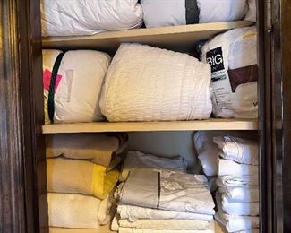 Full linen closet.