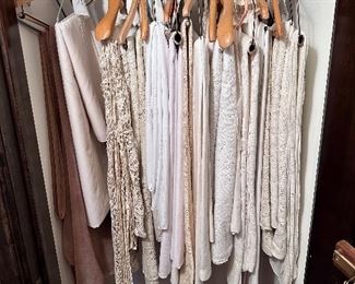 Vintage tablecloths in many styles.