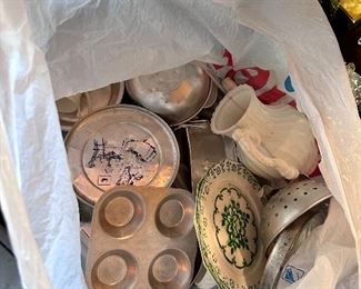 Child's dishes play sets.