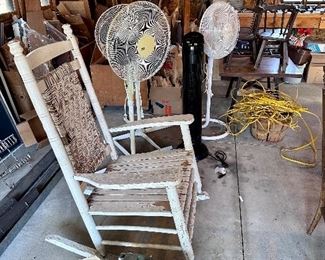 Several floor fans for sale.