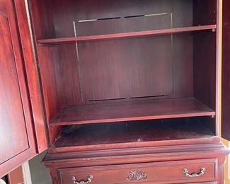 armoire, open, put in closet for storage, panty area