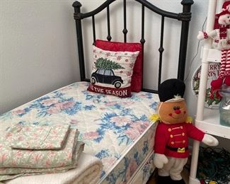 pair of these twin beds w/metal headboard