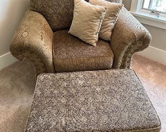 Fabulous Oversized Chair with Ottoman