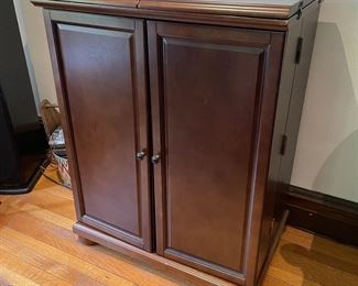 Fold Up Bar Cabinet - Great for any entertaining space  and it folds up to a cabinet when not having a party! 