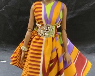 Custom made African Fashion Doll
