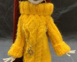 Signed Porcelain Dragon Custom Made Fashion Doll
