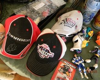 autographed Nascar hats