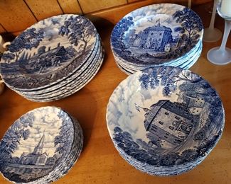 Royal Essex Blue and White Transferware