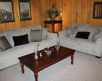 Ashley sofa and loveseat, like-new