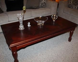 coffee table; matching pair of end tables