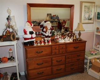 dresser and mirror