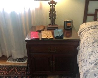 Rosewood nightstands set of 2 