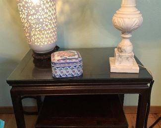 Stacking rosewood tables