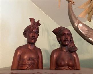 Wooden Asian carvings 