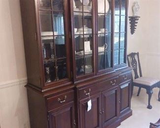 Mahogany china cabinet