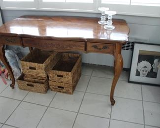 Parquetry top writing desk