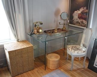 Vintage glass Pace? desk