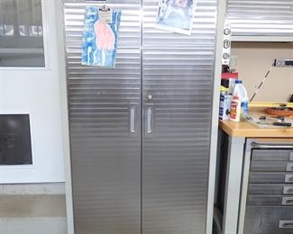 GLADIATOR  METAL STORAGE CABINET 2 - DOOR ON WHEELS