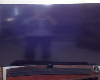 SAMSUNG 67" TV AND SOUND BAR