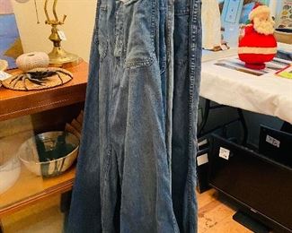 Vintage denim sailors, wide, leg jeans