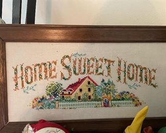 Vintage Framed Embroidery, 1970's Paragon Kit