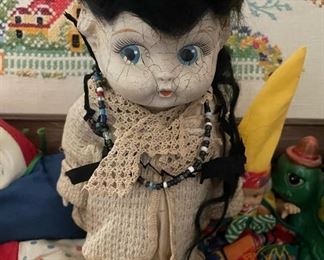 Victorian doll , Composition Doll, Antique Doll Clothing