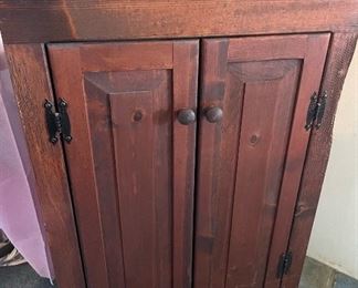 Small Dark Oak Cabinet