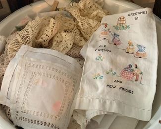 Doilies, Handmade Napkins, Embroidered Napkins/ Hand Towels