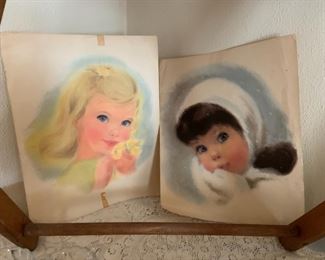 2 Vintage1960's  Northern Paper Mills Portraits, American Beauty Portraits