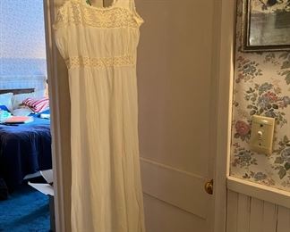 Vintage Ivory Lace Night Gown