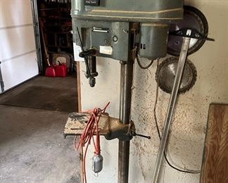 Vintage Rockwell Drill Press, Woodworking Machinery