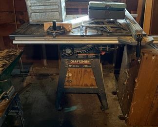 Craftsman Table Saw, Woodworking Machinery