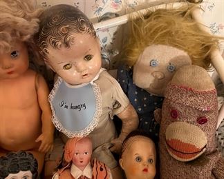 Vintage Stuffed Animals and Dolls, Sock Monkey