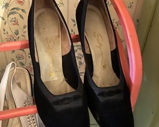 Black Velvet High Heels