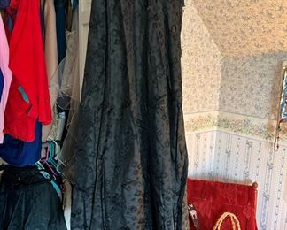 Handmade Square Pattern Victorian Era Skirt