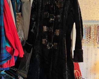 Victorian Brown and Black Velvet Fitted Coat