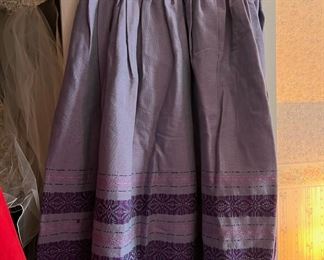 Vintage 50's - 60's Purple Peasant Skirt