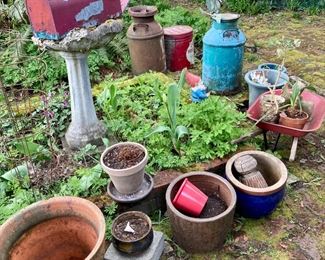 2 Vintage Milk Cans, Plater Pots