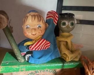 Vintage Playskool Baby Toy - Nok Out Bench, Vintage Sailor Doll