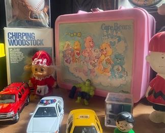 Vintage 1986 Pink Care Bears Lunch Box by Aladdin, Toy Cars, Troll Toy