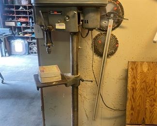 Vintage Rockwell Drill Press, Woodworking Machinery
