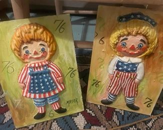 Hand Crafted Raggedy Ann Wall Decor