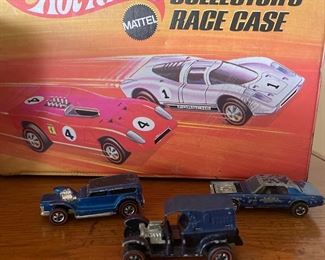 Blue 1969 Hot Wheels Redline Getaway Paddy Wagon,  Blue 1970 Hot Wheels Redline The Demon from Hong Kong, Blue Hot Wheels Redline Cougar