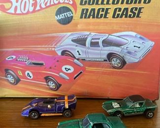 Hot Wheels Redline Blue McLaren, Green1967 Hot Wheels Redline Python Car, Green 1969 Hot Wheels Redline Mercedes Benz