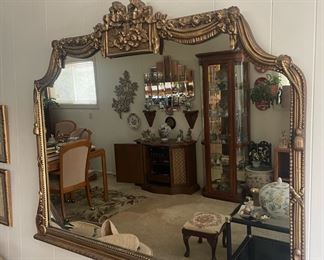 Antique Ornate Gold Mirror