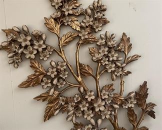 Vintage 3D Dogwood Flower Wall Art