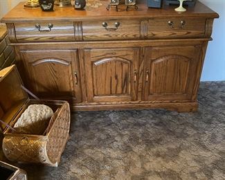 Heavy Duty Antique Oak Dresser