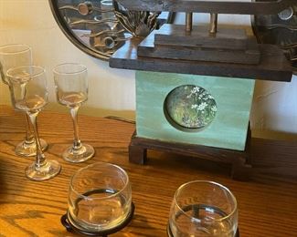 Votive Candle Holders, Round Mirrored Wall Art, Asian Decor