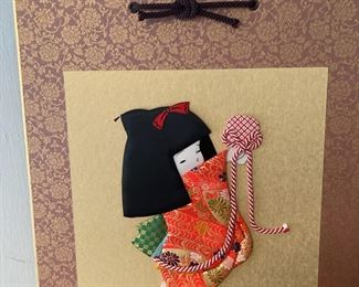 Japan Folk Art, Wall Hanging - Oshie Girl